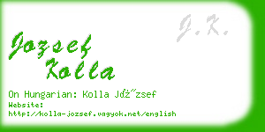 jozsef kolla business card